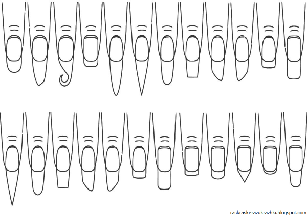 Игрушечные накладные ногти