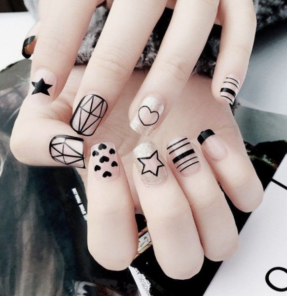 Наклейки на ногти узоры