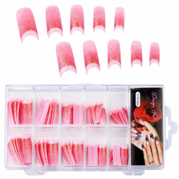 Украшение ногтей блестками