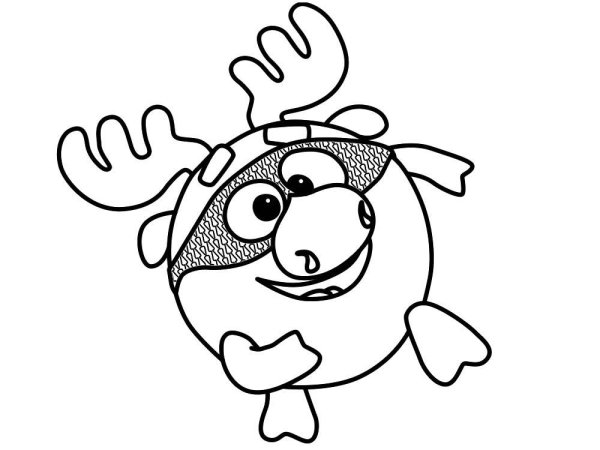 Смешарики раскраска Лосяш