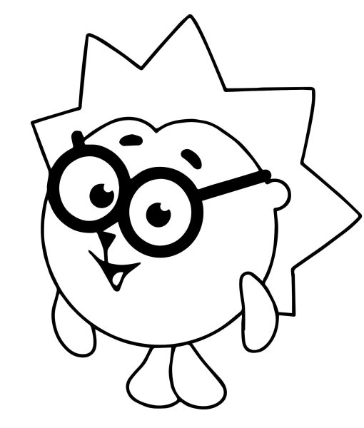 Ёжик из смешариков раскраска