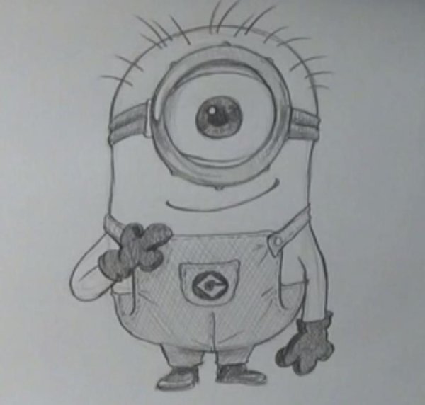 Рисунок на свободную тему Миньон