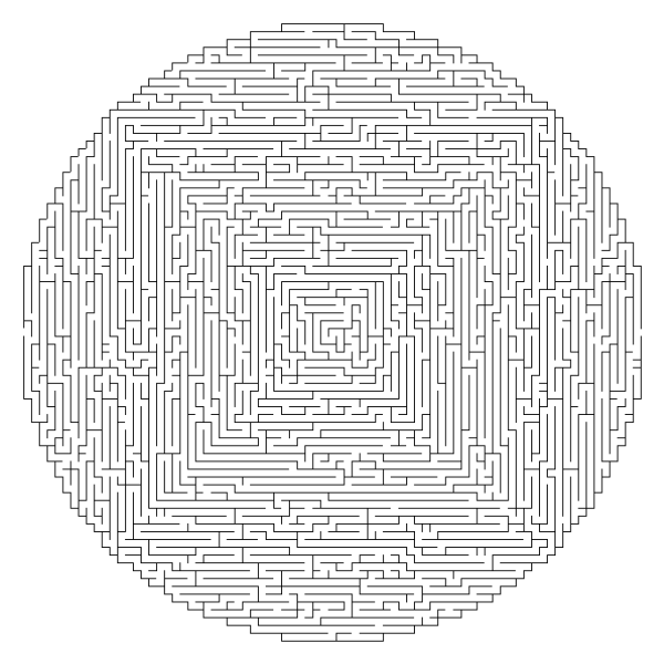 Лабиринт для глаз сложный