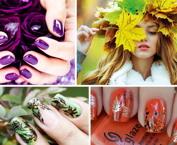 Осенний дизайн ногтей