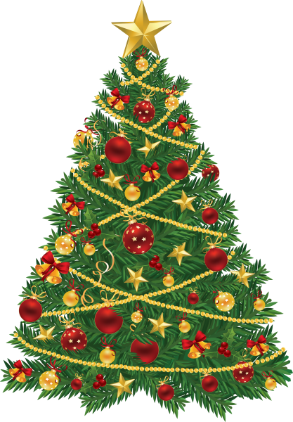 Ёлка на прозрачном фоне для фотошопа