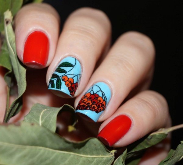 Красивый осенний маникюр