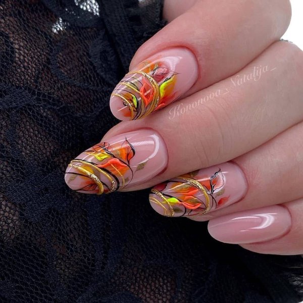 Ногти осень