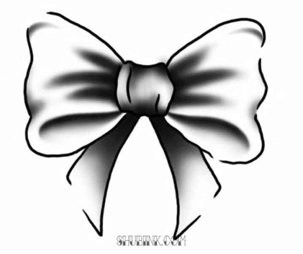 Тату бантик эскиз