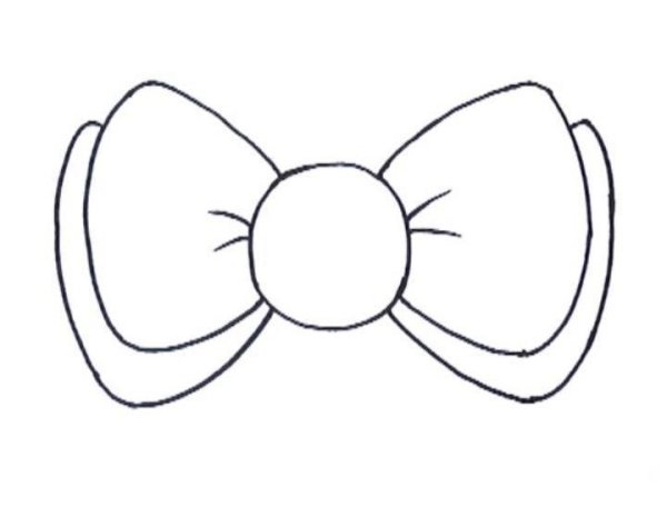 Бантик раскраска для детей