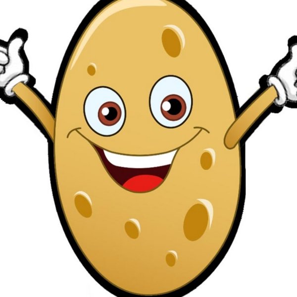 Картофель мультяшный