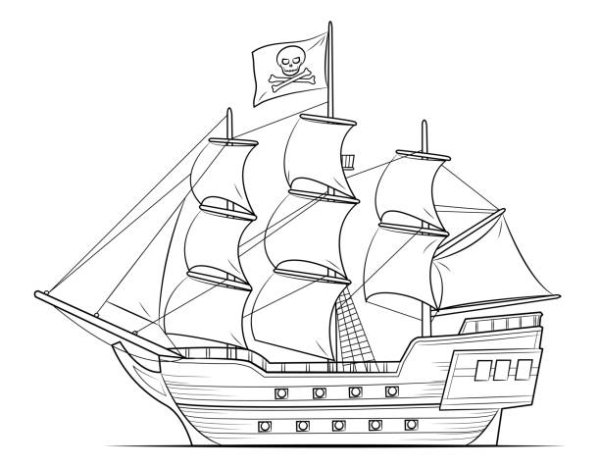 Корабль рисунок