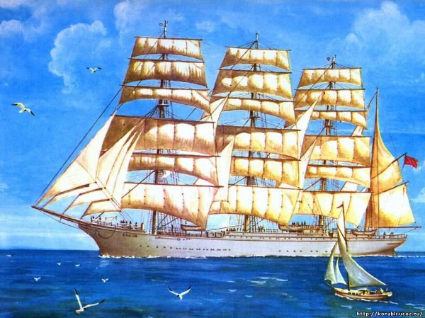 Фрегат Седов картины