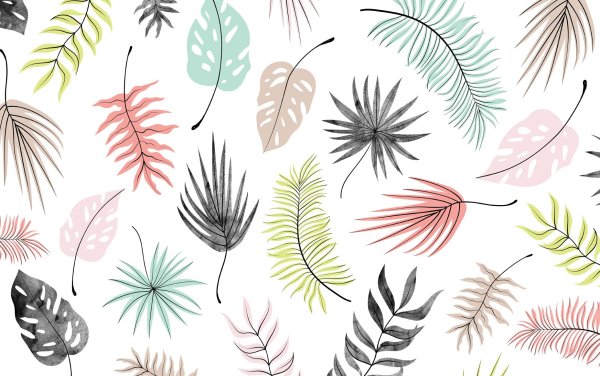 Принты с листьями