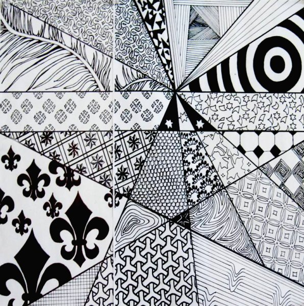 Красивый принт на бумаге