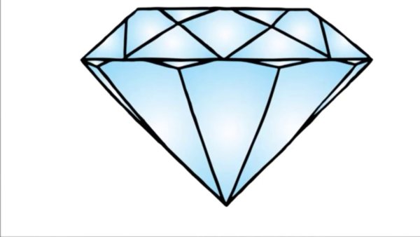 Кристалл нарисованный