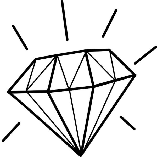 Алмаз нарисовать