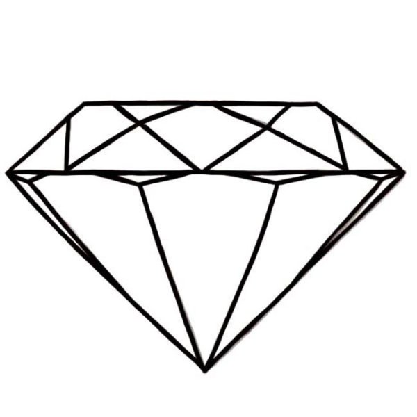 Раскраска бриллиант