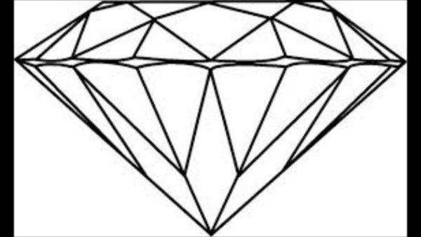 Алмаз схематично