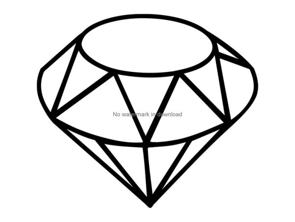 Алмаз рисунок карандашом