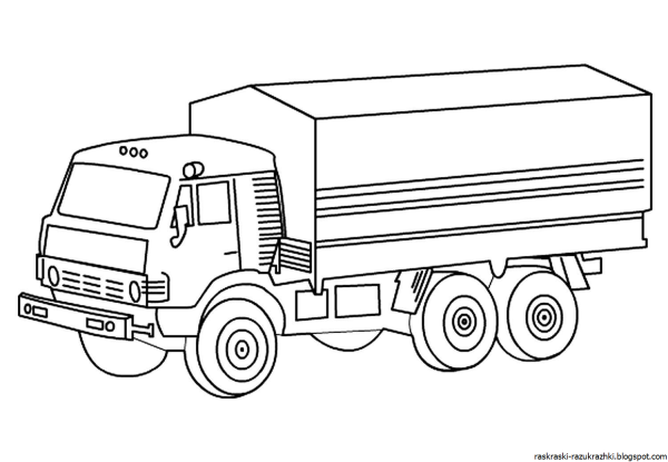 Раскраска КАМАЗ 5511