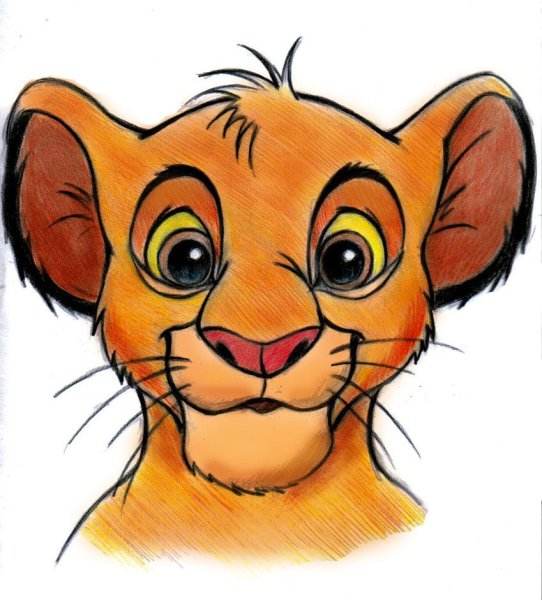 Симба Король Лев рисунок