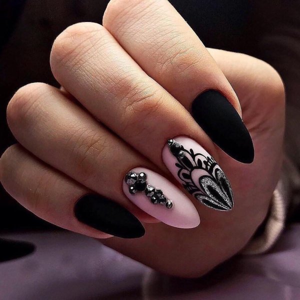 Френч леопард миндаль