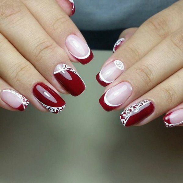 Нарисованный лак для ногтей