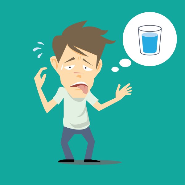 Человек хочет пить