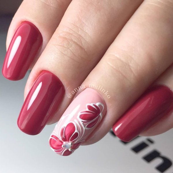 Идеи красного маникюра