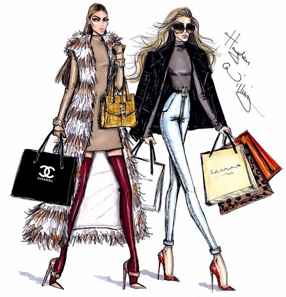 Эскизы моделей Hayden Williams