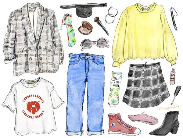 Рисунки одежды