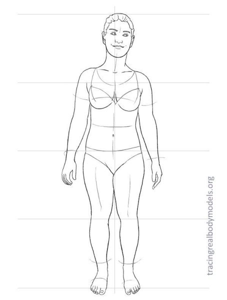 Макет человека женщина полная