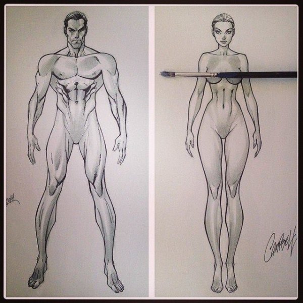 Скотт Кэмпбелл скетчи анатомия