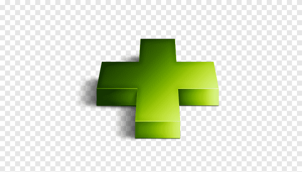 Зеленый плюс