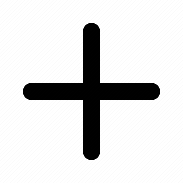 Белый тонкий крестик на черном фоне