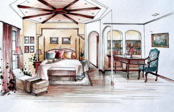 Эскизный проект комнаты