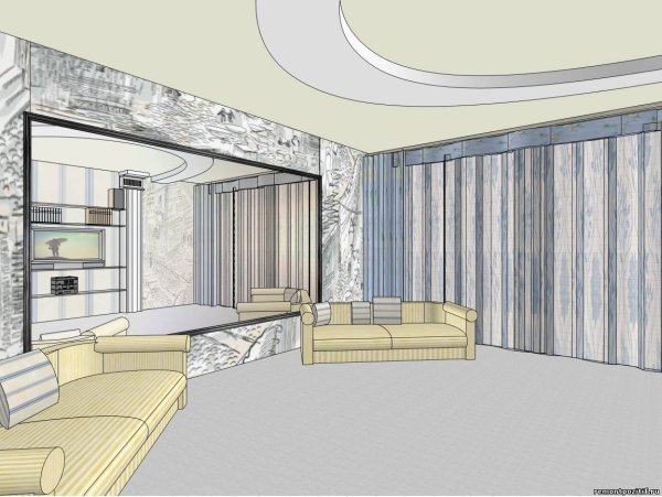 Эскиз интерьера