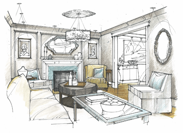 Зарисовки интерьера