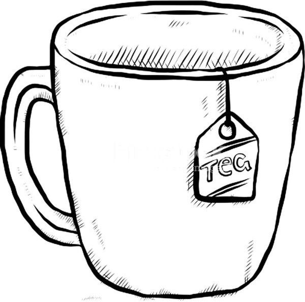 Рисунки для срисовки чай