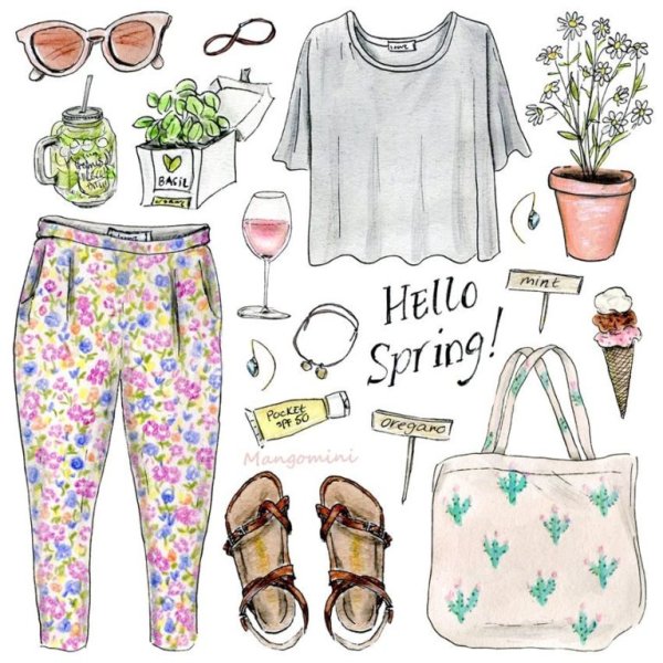 Рисунки одежды для ЛД