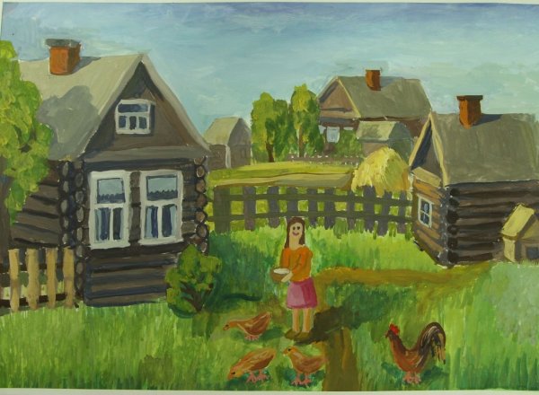 Домик в деревне для детей