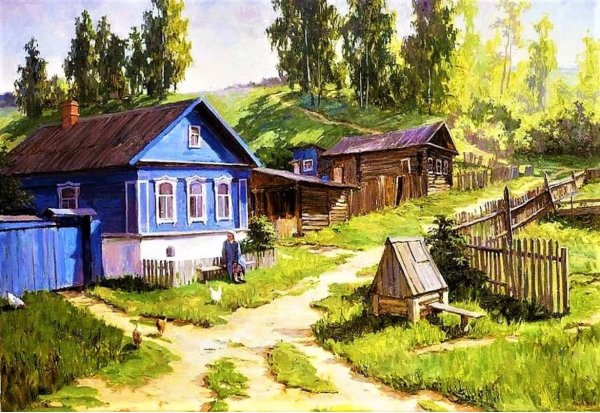 Изба деревня деревня тропа