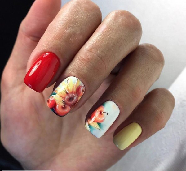 Осенний дизайн ногтей