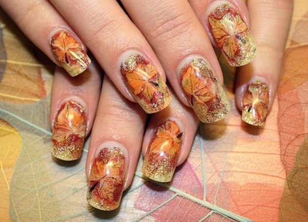 Ногти осень