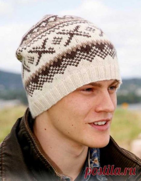 Шапка жаккард Дропс