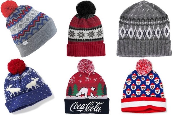 Мужская зимняя шапка спицами с отворотом вязаная