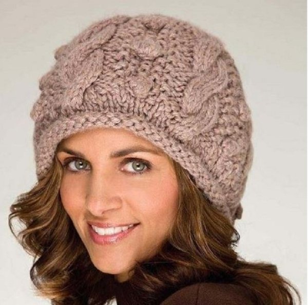 Вязаные шапочки для женщин