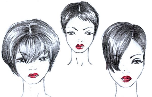 Волнистые волосы для рисования