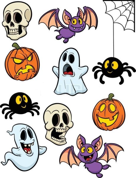 Маленькие рисунки на Хэллоуин