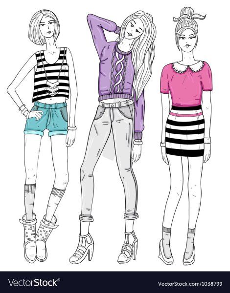 Модные рисунки для подростков